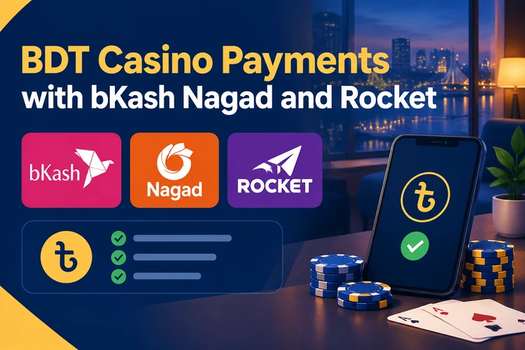 BDT Casino Payments with bKash Nagad and Rocket